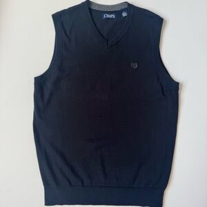 Chaps Black Men's Sweater Vest Size Medium
